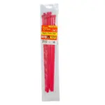 NYLON CABLE TIES 7.6MM X 400MM RED 10PC