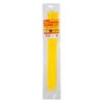 NYLON CABLE TIES 7.6MM X 400MM YELLOW 10PC