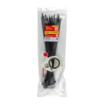 CABLE TIE HOLDER 38MM and CAR. CLIP LUMIN MAT. 50PC BLACK 4.8 X 300MM