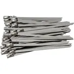 S/STEEL CABLE TIES SS304 4.6MM X 100MM NATURAL 50PC - Image 2
