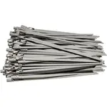 S/STEEL CABLE TIES SS304 4.6MM X 150MM NATURAL 100PC - Image 2