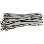 S/STEEL CABLE TIES SS304 4.6MM X 150MM NATURAL 50PC - Image 2