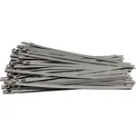S/STEEL CABLE TIES SS304 7.9MM X 250MM NATURAL 100PC - Image 2