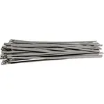 S/STEEL CABLE TIES SS304 7.9MM X 300MM NATURAL 50PC - Image 2