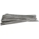 S/STEEL CABLE TIES SS304 7.9MM X 350MM NATURAL 100PC - Image 2