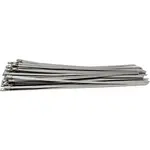 S/STEEL CABLE TIES SS304 7.9MM X 350MM NATURAL 50PC - Image 2