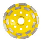 DIA. CUP WHEEL 115MM X 22.23MM DBL ROW COLD PRESSED ECONOMY - Image 2