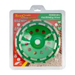 DIA. CUP WHEEL 180MM X 22.23MM DBL ROW COLD PRESSED CONTRACTOR