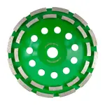 DIA. CUP WHEEL 180MM X 22.23MM DBL ROW COLD PRESSED CONTRACTOR - Image 2
