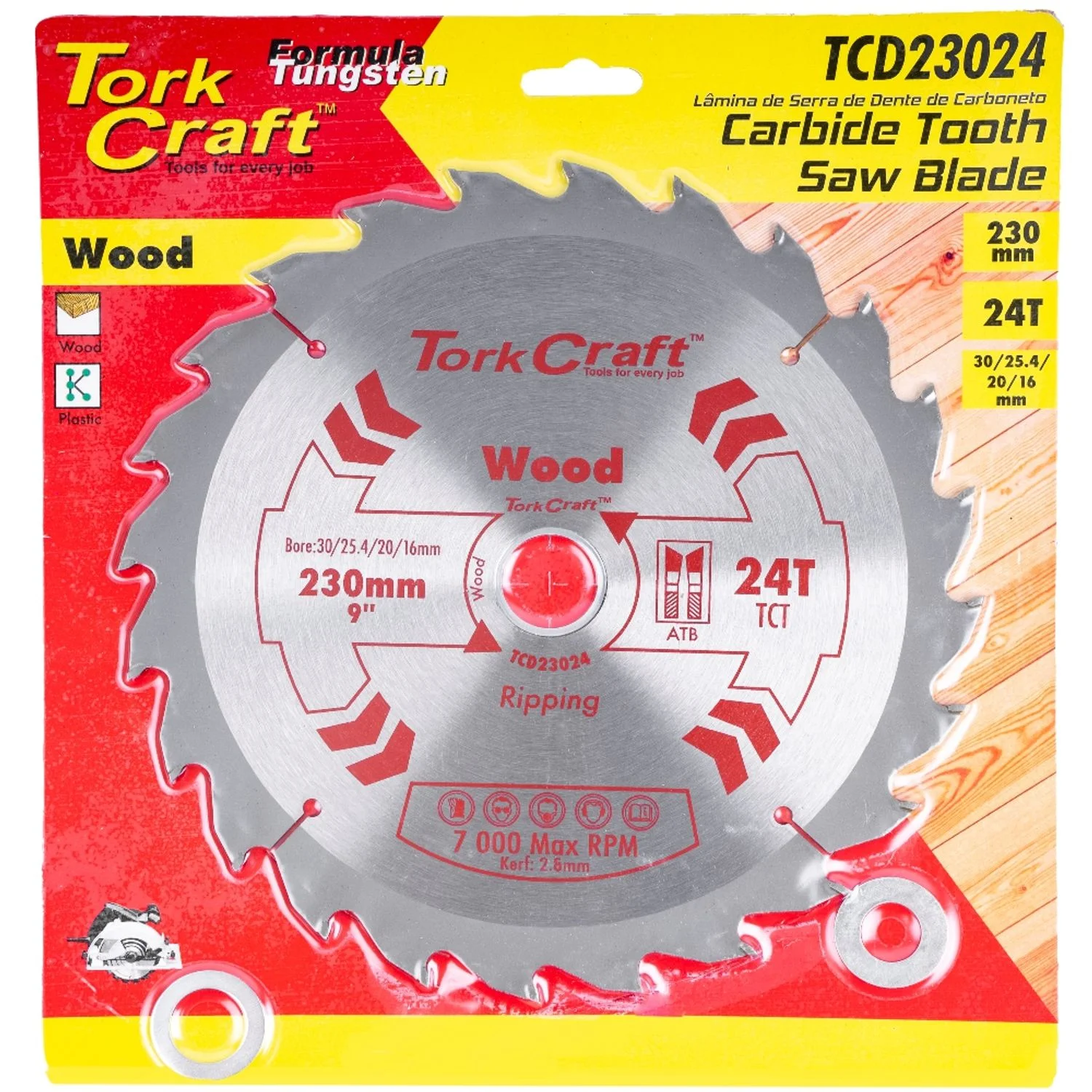 TCD23024.webp BLADE TCT 230 X 24T 30/1/20/16 GENERAL PURPOSE RIP - Image 1