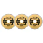 DIAMOND BLADE 115MM CONT.RIM PROFESIONAL BULK 3 PACK SHRINK