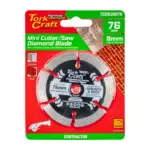 DIAMOND BLADE 76MM X 10MM SEGMENTED MINI CUTTER SAW