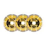 DIAMOND BLADE SEGMENTED 115MM PROFESSIONAL BULK 3 PACK SHRINK