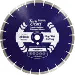 DIAMOND BLADE 350X25.4MM ASPHALT LASER WELDED SEGMENTED TAR