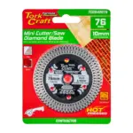 DIAMOND BLADE 76MM X 10MM TURBO WAVE MINI CUTTER SAW
