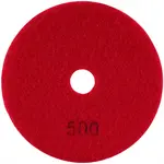 100MM DIAMOND WET POLISHING PAD 500 GRIT RED