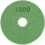 100MM DIAMOND WET POLISHING PAD 1000 GRIT DARK GREEN
