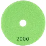 100MM DIAMOND WET POLISHING PAD 2000 GRIT LIME GREEN