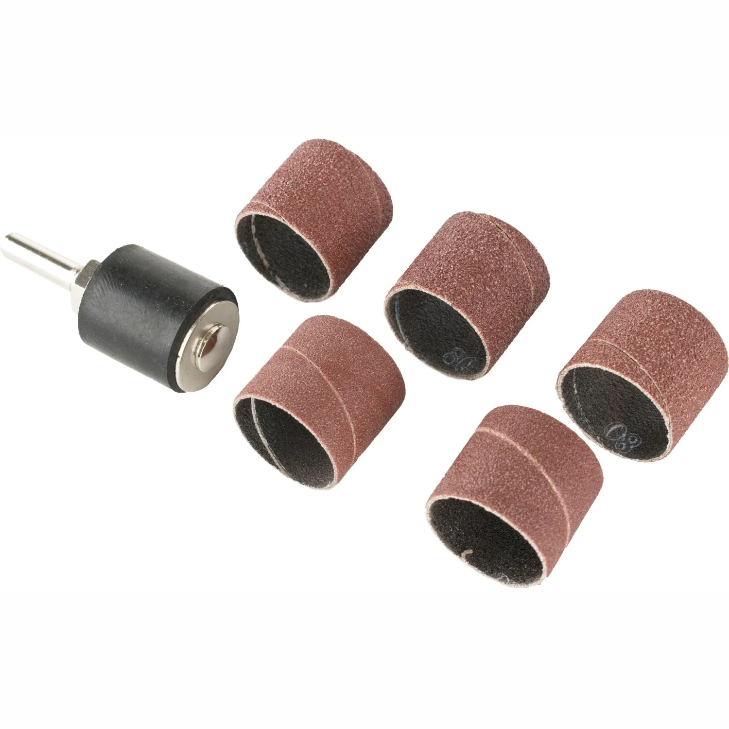 TCDS0025.webp DRUM SANDER 25.4MM DIAM. 6MM SHAFT WITH 5/PK SANDING SLEEVES - Image 1