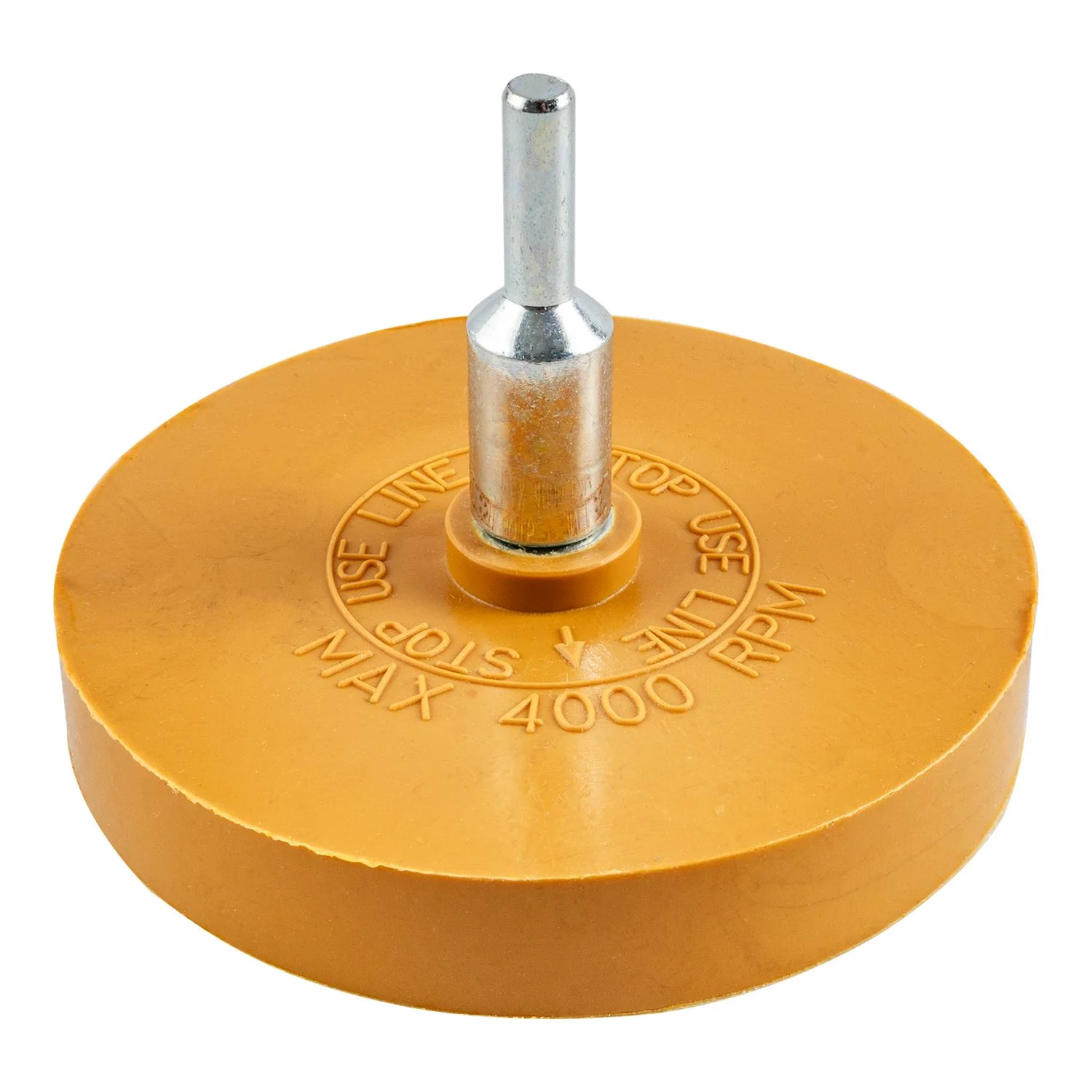 TCEB8706.webp RUBBER ERASER WHEEL SOLID 87MM X 6MM SPINDLE - Image 1