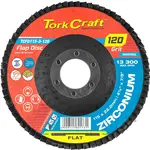 FLAP DISC ZIRCONIUM 115MM 120 GRIT FLAT