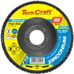 FLAP DISC ZIRCONIUM 115MM 80GRIT ANGLED