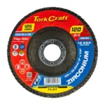 FLAP DISC ZIRCONIUM 125MM 120 GRIT FLAT