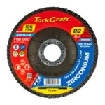 FLAP DISC ZIRCONIUM 125MM 80 GRIT FLAT