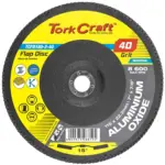 FLAP DISC 180MM 15 DEG.ANGLE 40GRIT A/O