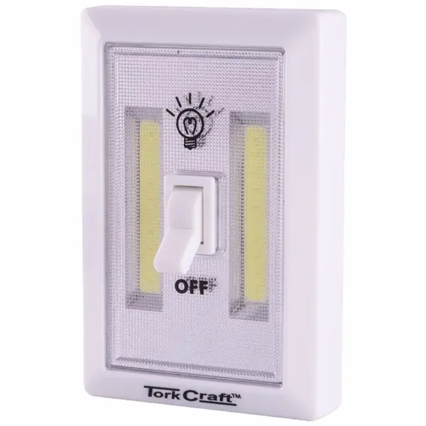 LIGHT SWITCH LED 200LM USE 3XAAA BAT TORK CRAFT