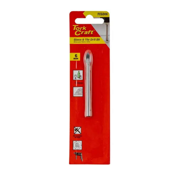 GLASS and TILE DRILL 6MM