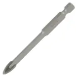 GLASS and TILE DRILL 8MM 4 FLUTE WITH HEX SHANK