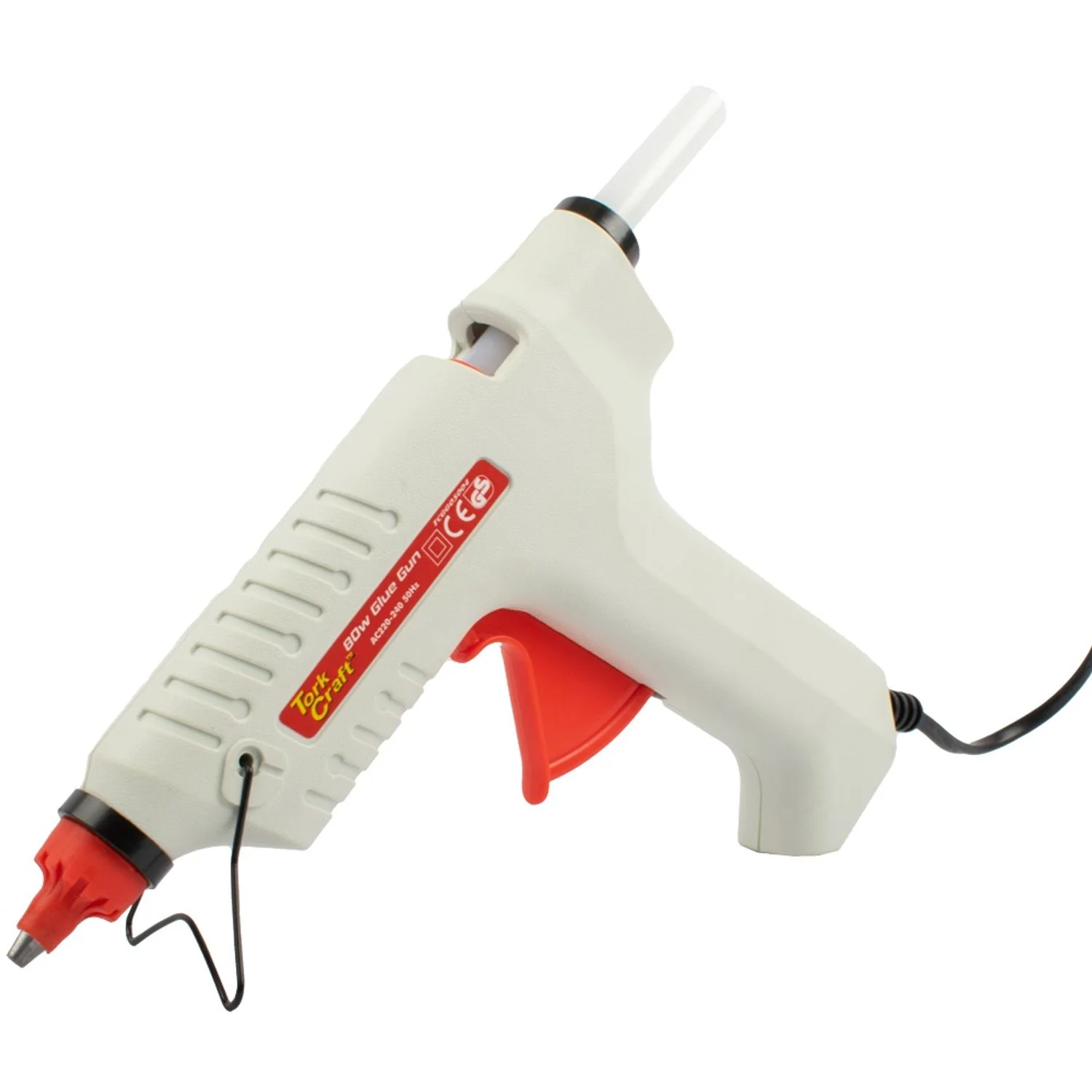 TCGG05004.webp GLUE GUN 80W 220V 11MM 14-16G F/RATE 5 MIN. PRE-HEAT - Image 1