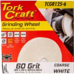 GRINDING WHEEL 125 X 20 X 32MM BORE FINE 60G WHITE - Image 2