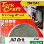 GRINDING WHEEL 250 X 40 X 50.8MM BORE FINE 60G GREEN - Image 2