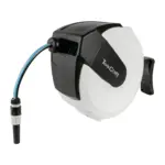 WATER HOSE REEL 20M X 13.5MM ID PVC HOSE RETRACTABLE C/W SPRAYER and MOU - Image 2