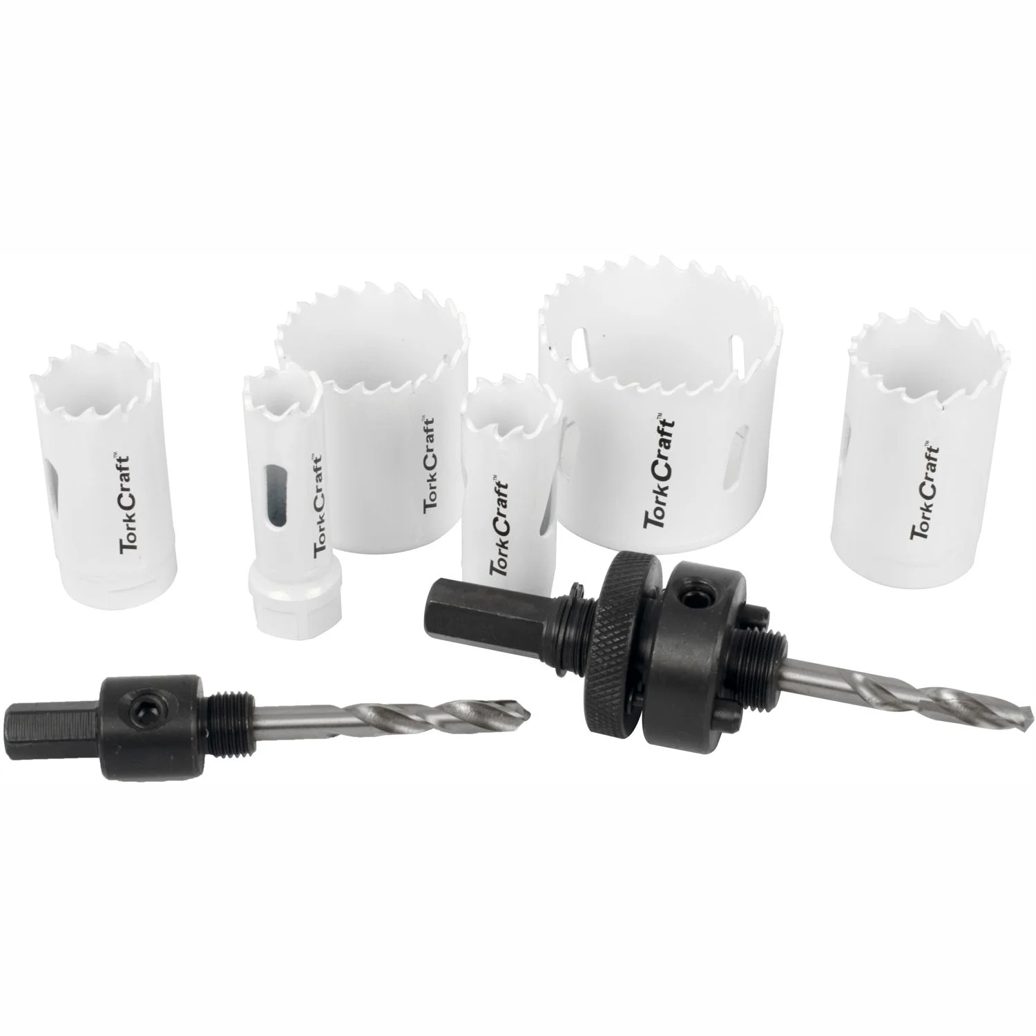 TCHSK09E-1.webp HOLESAW SET 9PC IN ALUM CASE BI-METAL 16 20 25 32 40 51MM - Image 1