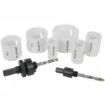 HOLESAW SET 9PC IN CASE BI-METAL 22 29 35 44 51 64MM