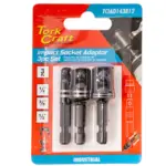 IMPACT SOCKET ADAPTOR 3PC SET 1/4″ 3/8″ 1/2″ - Image 2