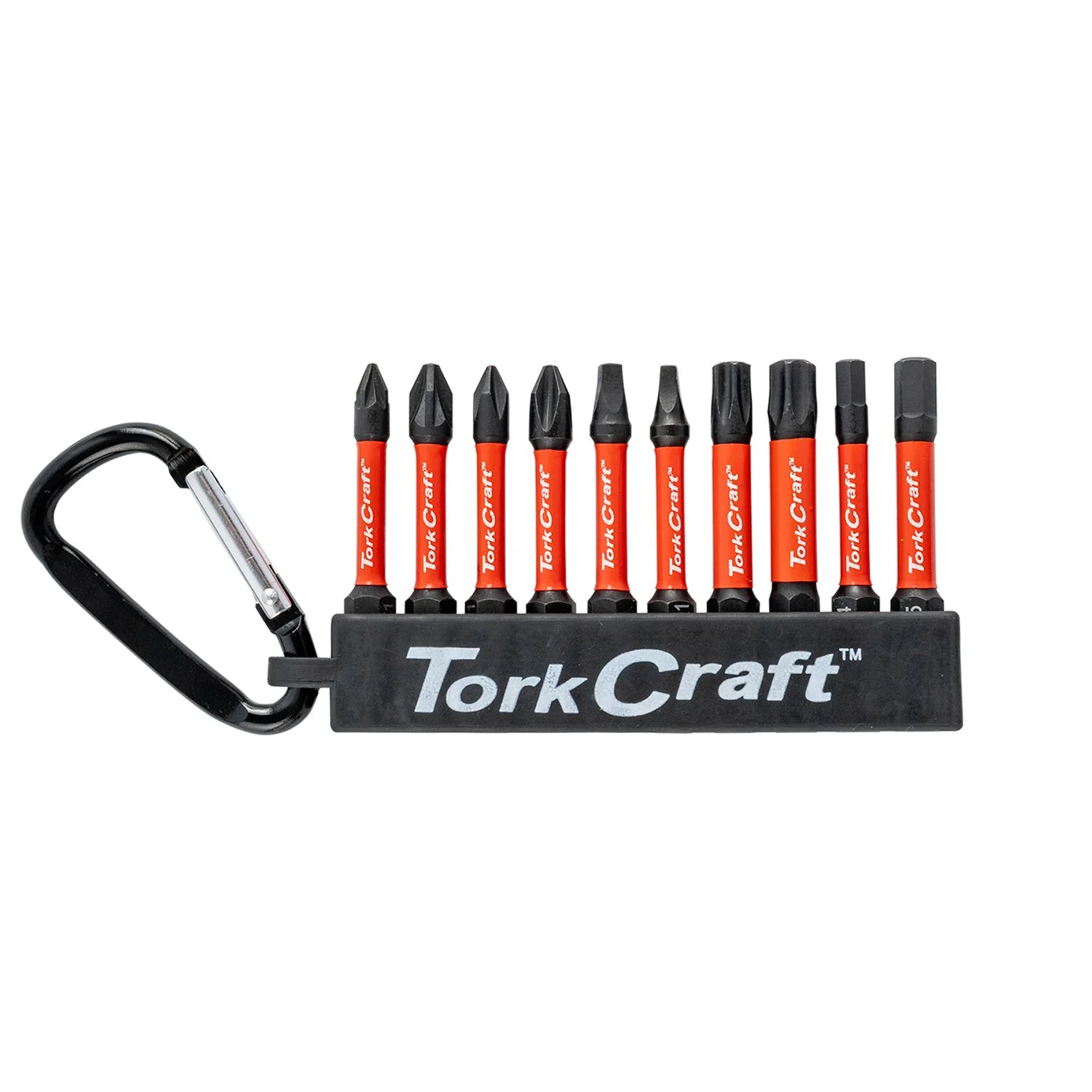 TCIBS010.webp IMPACT POWER BIT SET 10PC 50MM PZ PH SQ TORX HEX - Image 1