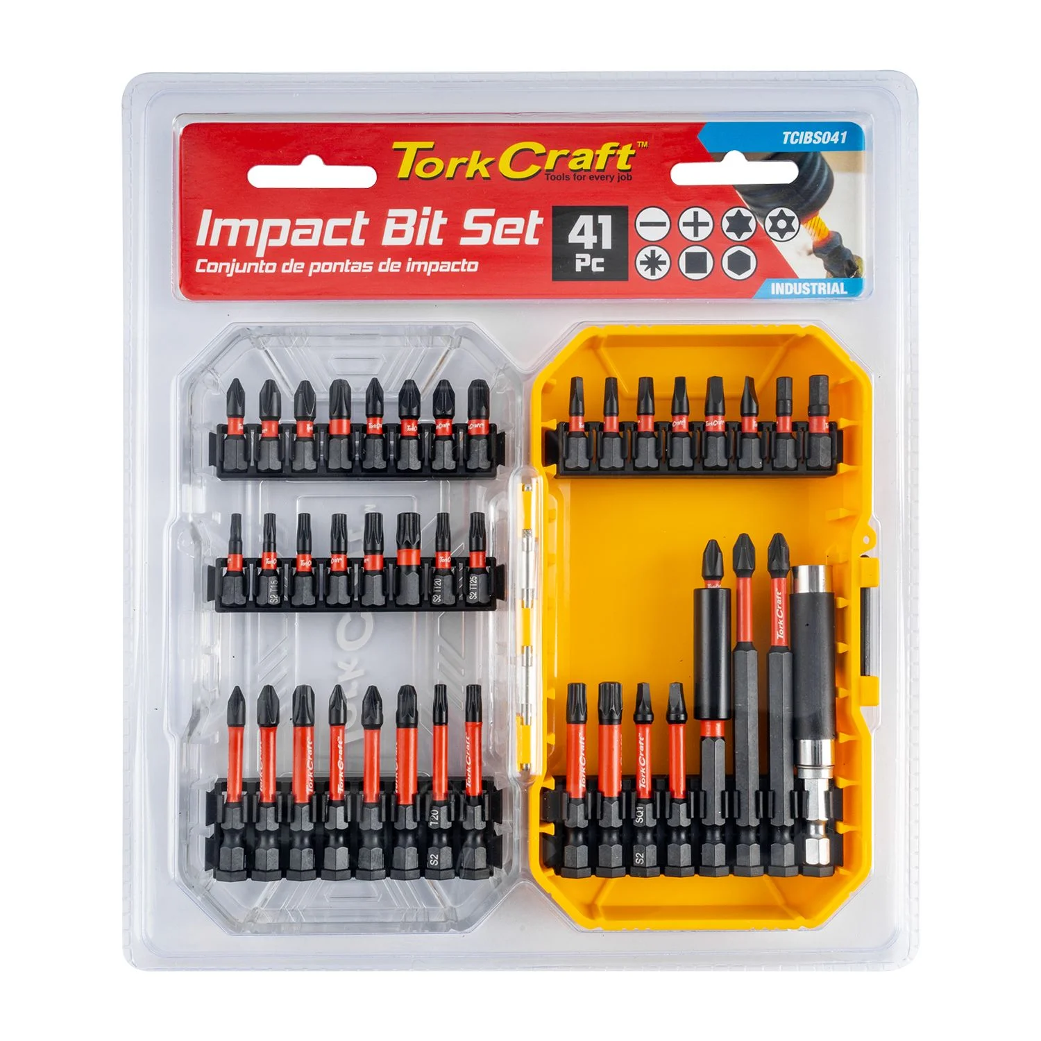 TCIBS041.webp IMPACT BIT SET 41PC BIT HOLDER INSERT BIT 25MM POWER BIT 50MM and 90MM - Image 1