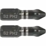 IMPACT PHIL.2 X 25MM INS.BIT 2/CARD PH2