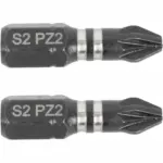 IMPACT POZI.2 X 25MM INS.BIT 2/CARD PZ2