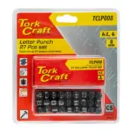 LETTER PUNCH SET 8MM (A-Z) CAPITAL BLACK FINISH