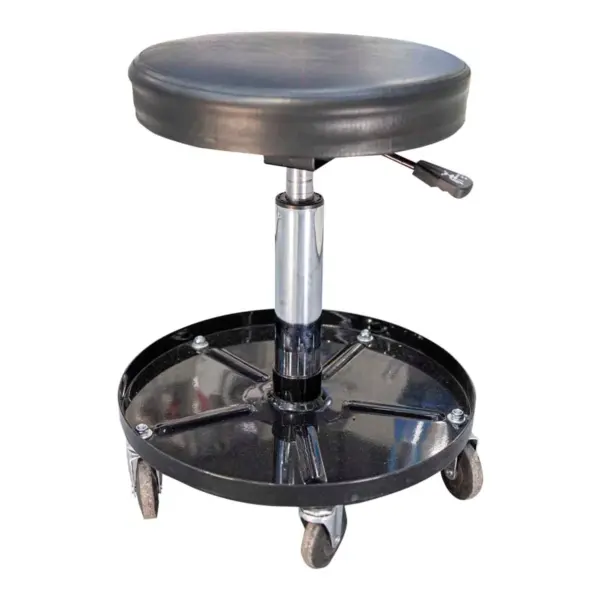 MECHANIC CHAIR ADJ. ROUND SEAT and TOOL TRAY