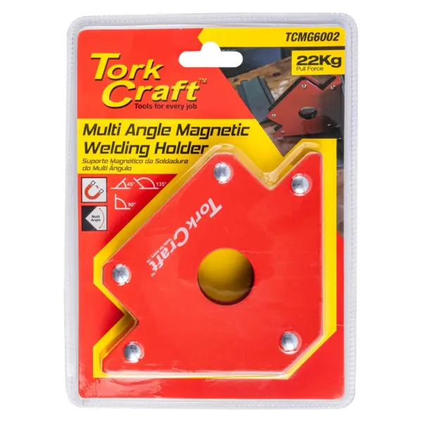 MAGNETIC WELDING HOLDER 22.7KG P/FORCE 45-90-135 DEG. MULTI ANGLE