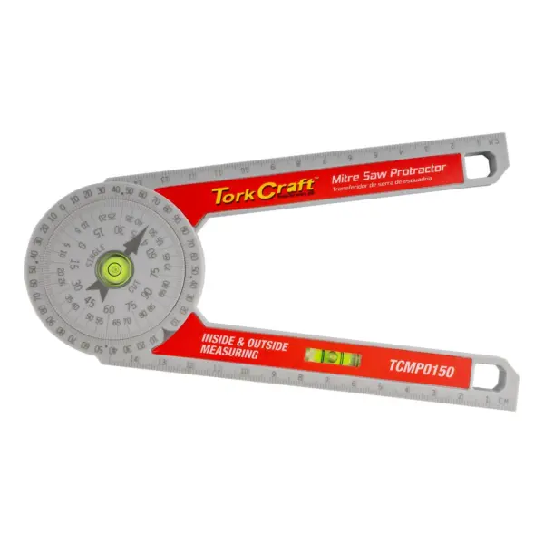 MITRE SAW LEVEL PROTRACTOR 150MM 360 DEG.