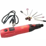 MINI TOOL SET CORDLESS 3.7V LI-ION USB RECHARGEABLE C/W ACCESORIES