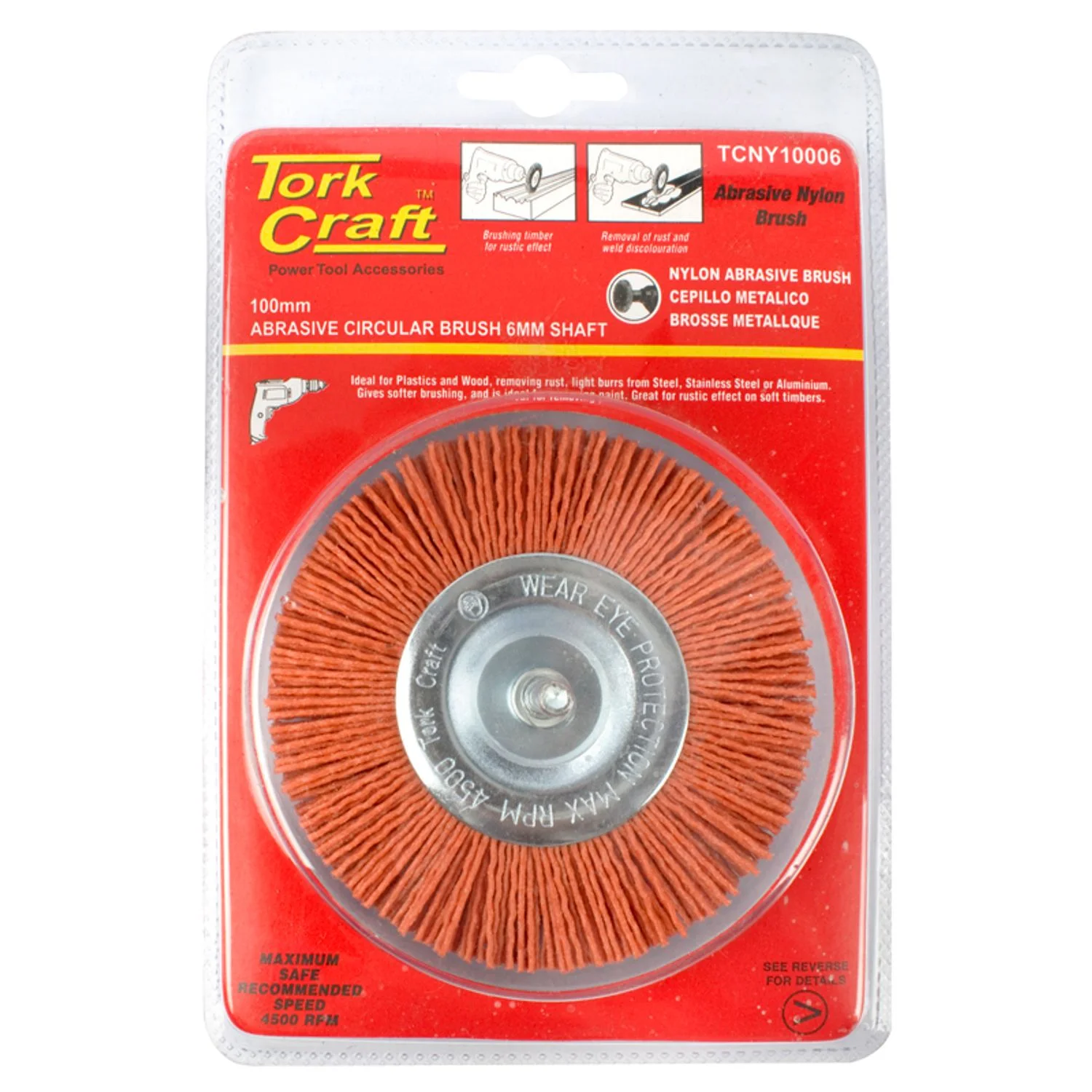 TCNY10006.webp NYLON WHEEL BRUSH 100 X 6MM TCW - Image 1