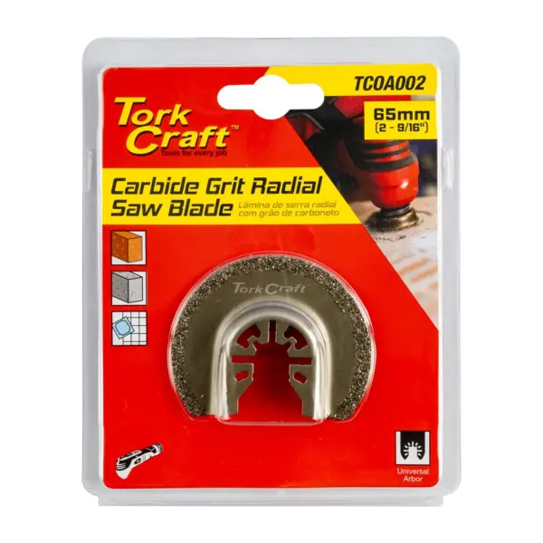 QUICK CHANGE CARBIDE GRIT RADIAL SAW BLADE 65MM(2-9/16″)
